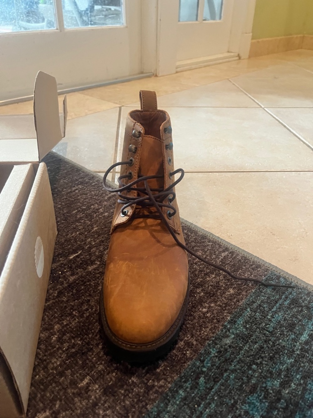 Patina London Boot Leather Lace-Up - Picture 3 of 6